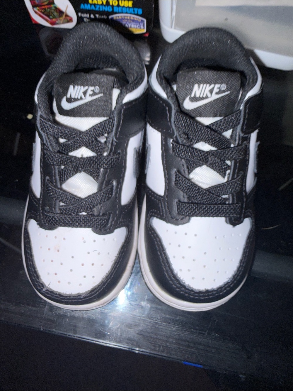 Nike Dunk Low TD Size 5.5 Toddler Baby Panda Black White no box